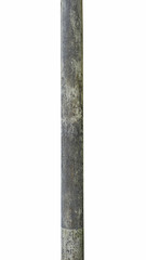 Poster - stone old column isolated on white