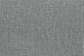 Poster - Grunge fabric texture with a clear interweaving of threads, resembling a fine mesh. Abstract monochrome background. Vector illustration. Overlay template.