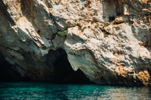 Poseidon S Face Near The Porto Vromi Beach - Zakynthos Island - Greece