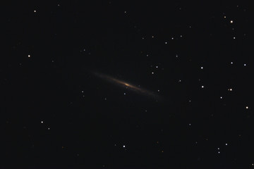 Wall Mural - The Splinter Galaxy NGC 5907 in the constellation Draco photographed with a Maksutov telescope from Mannheim in Germany.