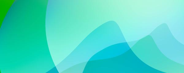 Poster - Abstract colourful aqua turkey petrol green curves background illustration 2d rendering