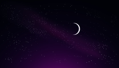 Wall Mural - night sky with stars