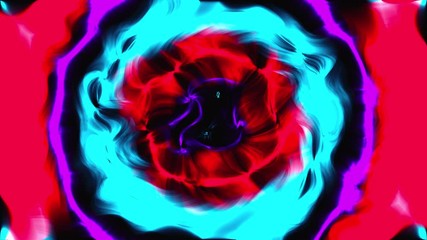 Poster - Computer generated fire circle with smooth color transitions. 3D rendering of abstract waving background. Radial effect