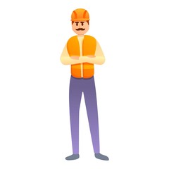 Poster - Repair worker icon. Cartoon of repair worker vector icon for web design isolated on white background