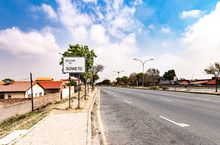 Soweto Townships Town Sign In Johannesburg, South Africa