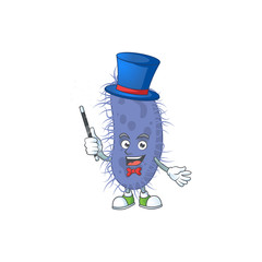 Poster - Talented salmonella typhi Magician cartoon design style