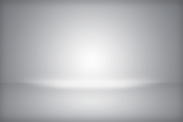 Gray empty gradient photo studio background