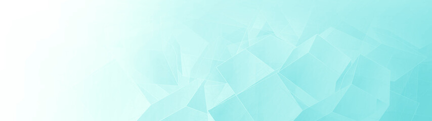 Sticker - Light cyan color wide banner background