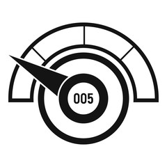 Poster - Low credit score icon. Simple illustration of low credit score vector icon for web design isolated on white background