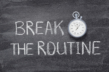 Wall Mural - break the routine watch