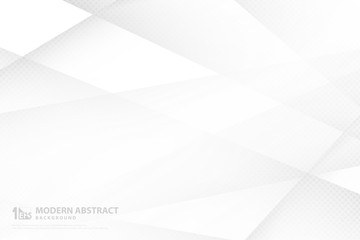 Fototapete - abstract gradient white and gray technology template design artwork background. illustration vector 