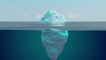 3D Tip Of The Iceberg Animation With Underwater Reveal