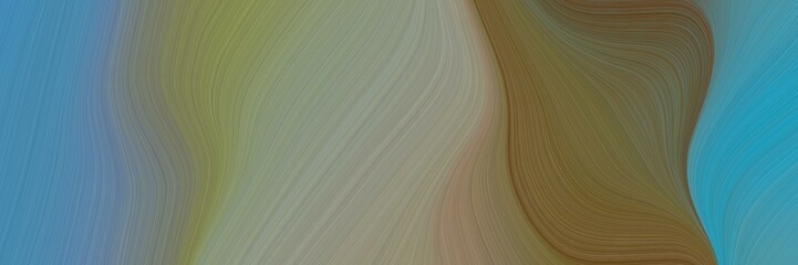 Poster - creative colorful curves design with gray gray, dark olive green and light sea green colors