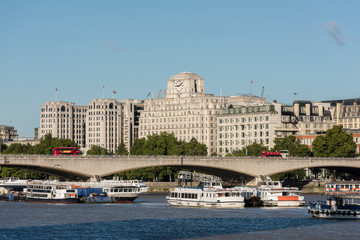 
Shell-Mex building from across River Thames, London