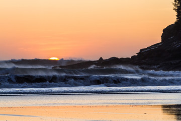 Sunset at the coast