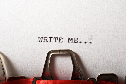 Write me... text