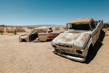 Old Abandoned Rusty Cars In Solitaire, Namibia