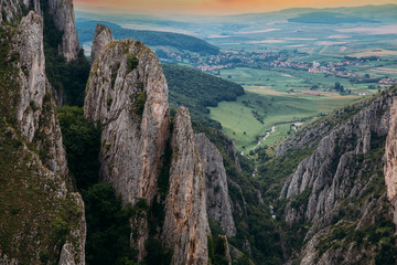 Wall Mural - Beautiful gorge seen form a drone. 