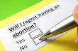 © Richelle - Will i regret having an abortion? yes or no