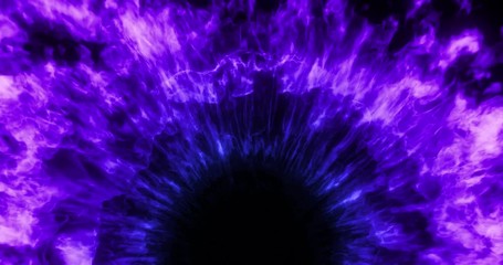 Poster - abstract color burst eye, smoke explosion, twirling mist (fog, smoke). magic, power, electricity, en