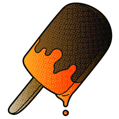 Poster - ice cream vector design. digital hand drawn. comic style