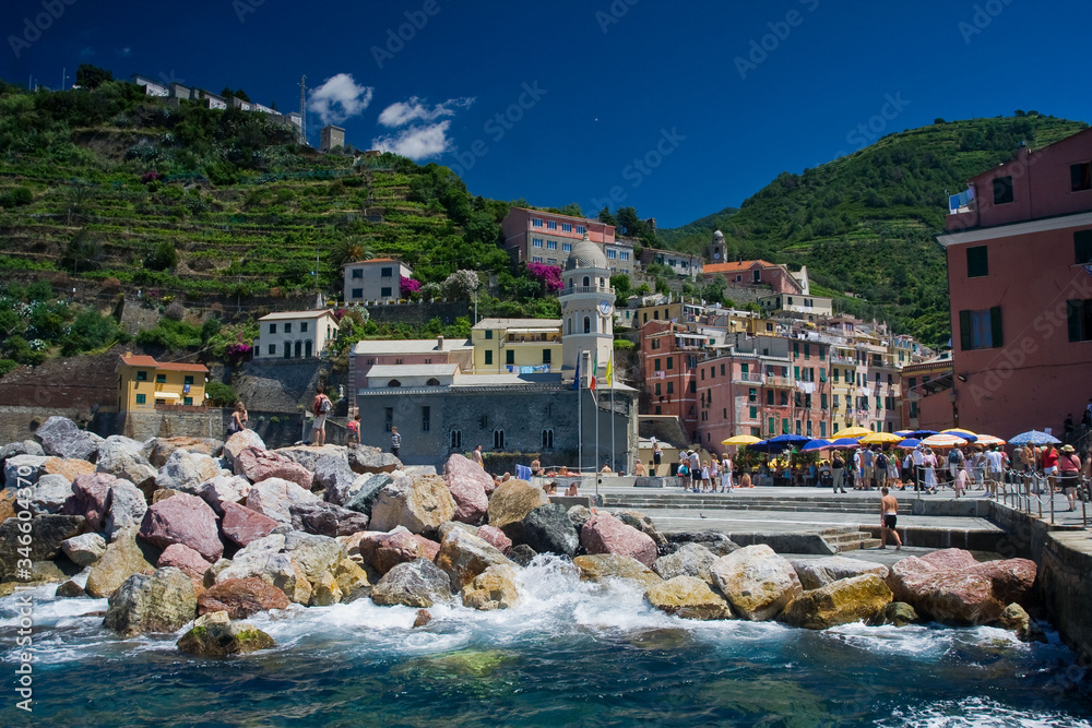 Vernazza - Cinque Terre, Liguria, Włochy  - obrazy, fototapety, plakaty 