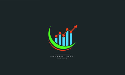 Wall Mural - An abstract Marketing Finance business logo