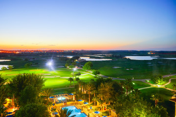 Wall Mural - A golf resort in Florida	
