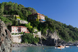 Fototapeta Fototapety z morzem do Twojej sypialni - Architektura nadmorska w Levanto, Liguria, Włochy