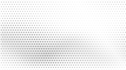 Aufkleber - Abstract halftone wave dotted background. Modern monochrome background. Futuristic grunge pattern, dot, wave. Vector modern optical halftone texture for sites, poster, business card, cover