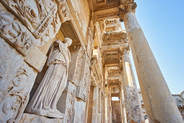 Wall Mural - Details of Celsus Library, Ephesus Turkey