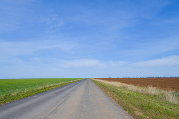 road in the field