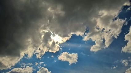 clouds and sun