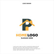 © Fazdesign.id - Initial Letter Logo P Letter With House Concept Logo Design