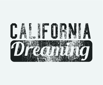 California College style print embroidery graphic design vector art