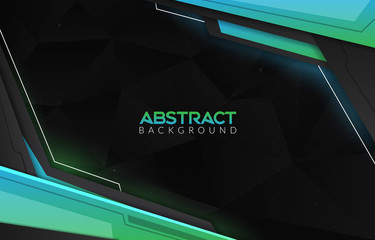 Poster - ABSTRACT MODERN BACKGROUND WITH NEON EFFECT