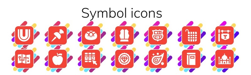 Wall Mural - symbol icon set