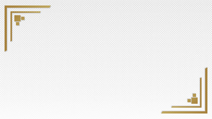 Wall Mural - white and gray background halftone dots abstract style.golden frame decoration premium luxury.minima