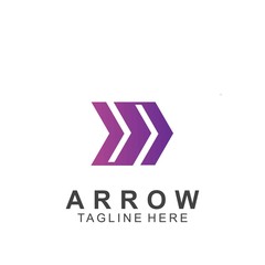 Wall Mural - Abstract arrow logo design