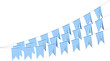Party flags buntings of Oktoberfest festival isolated