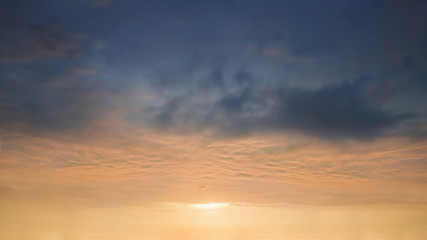 Wall Mural - background of beautiful coudscape at sunset