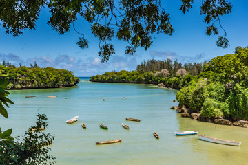 A lagoon in a village in Mombasa called Takaungu