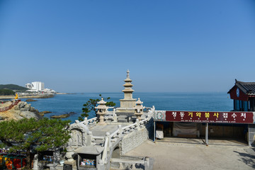 Wall Mural - Landscape of Haedong Yonggung Temple of Busan in Korea.