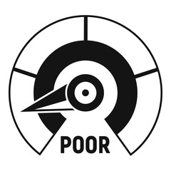 Poster - low rate credit icon. simple illustration of low rate credit vector icon for web design isolated on 