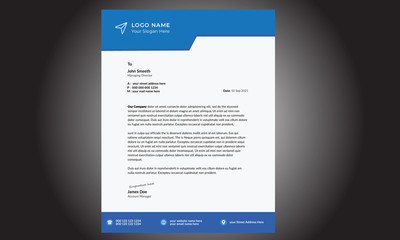 Wall Mural - Professional Business Letterhead Template