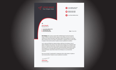 Wall Mural - Professional Business Letterhead Template