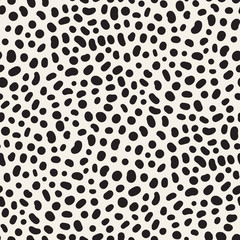 Poster - Vector texture with random spots. Seamless dotted pattern.
