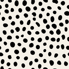 Poster - Vector texture with random spots. Seamless dotted pattern.