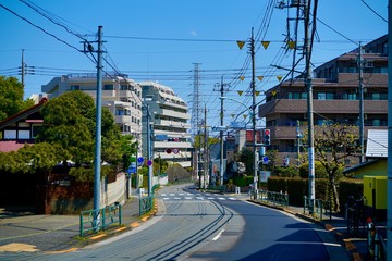 traffic in the city Tokyo 2020