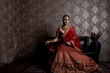 © Kaushik - beautiful indian bride wearing traditional indian bridal dress